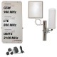 Ripetitore Amplificatore StellaHome Tri Band GSM, UMTS / 3G, LTE / 4G 800MHz - SD-RP1002-LGW - 1000mq - Omni Esterna